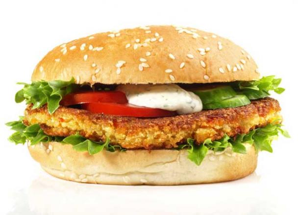 Abbildung eines Veggie-Burger