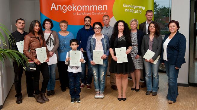 Einbürgerungsveranstaltung am 24. September 2015 Einbürgerungsveranstaltung am 24. September 2015