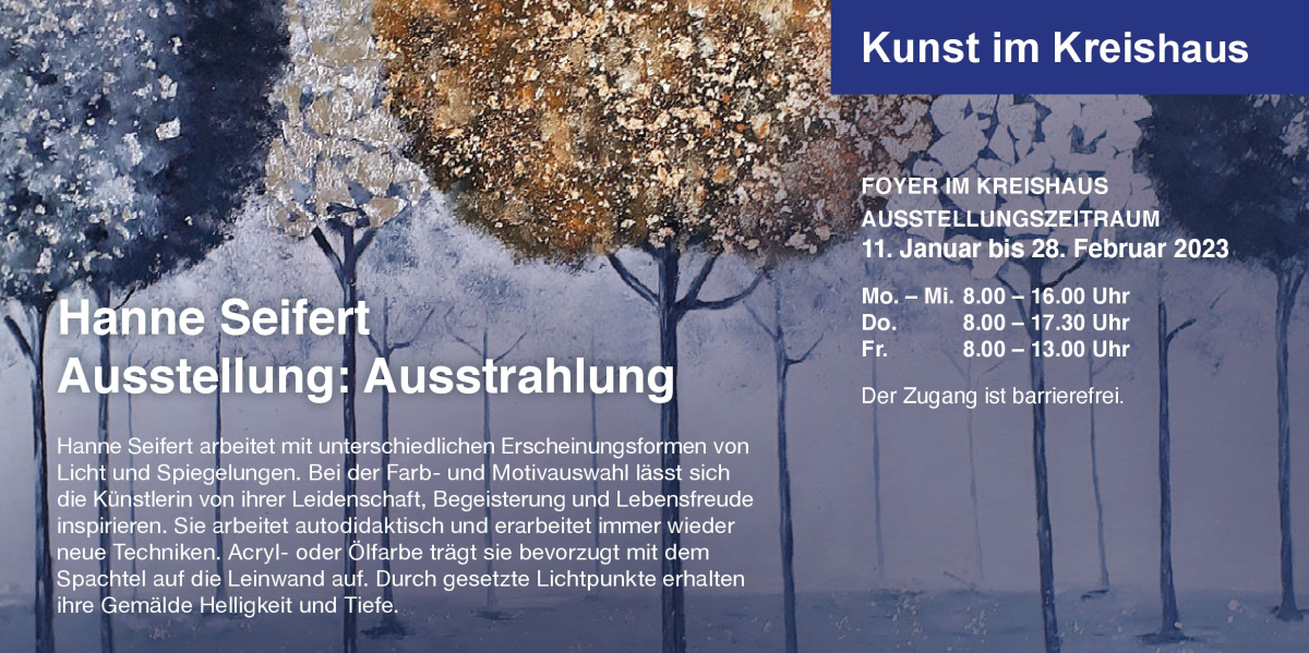 Hanne Seifert, Ausstellung "Ausstrahlung" Plaktausschnitt