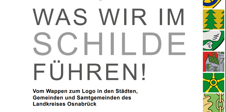 Cover Broschüre Wappen Ausschnitt aus der Titelseite "Was wir im Schilde führen!"