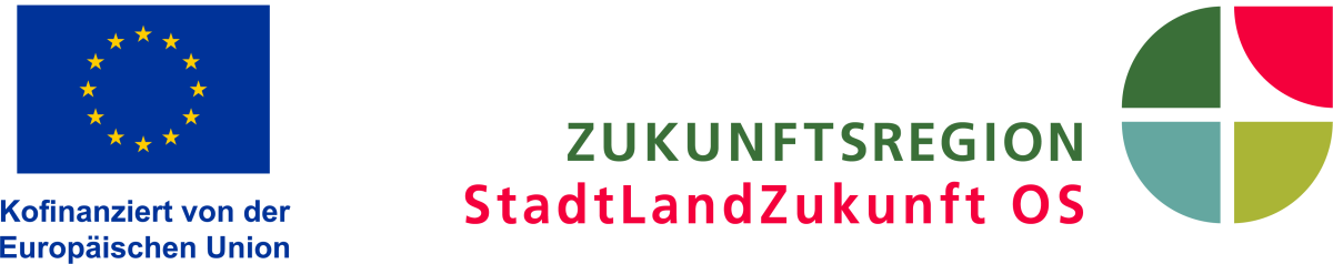 Logo EU-Förderung und Stadt-Land-Zukunft Zwei Logos
