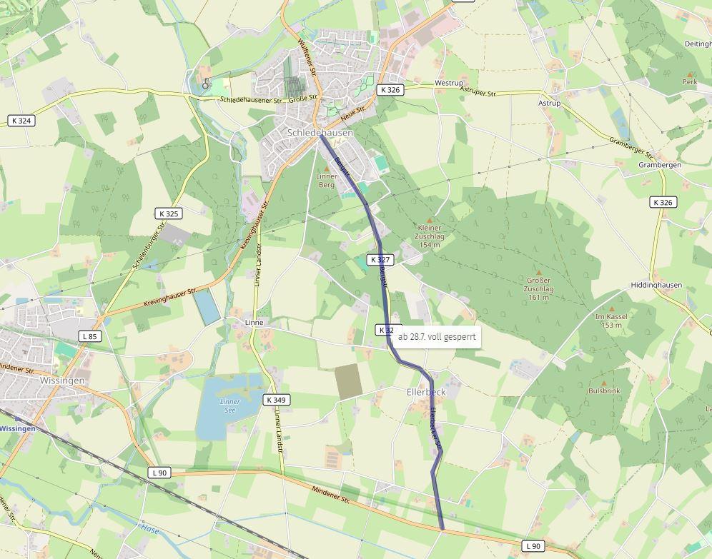 Baustellenkarte