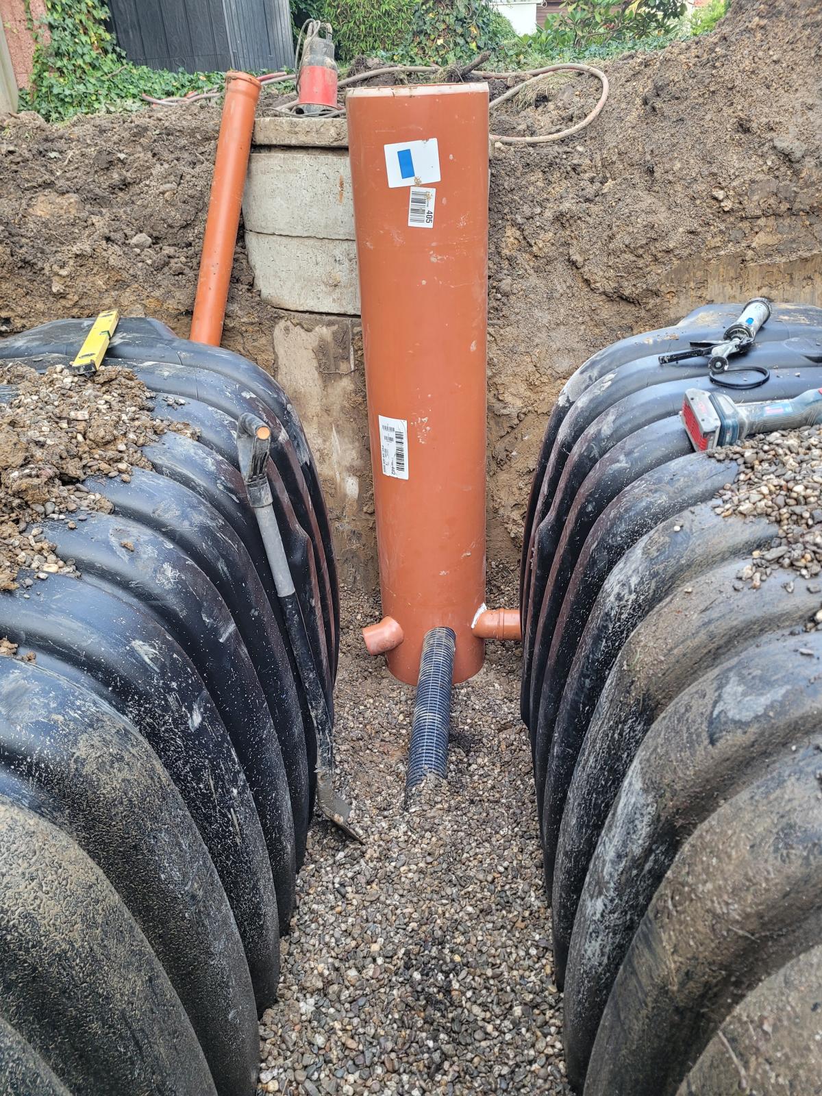 Einfamilienhaus Baustelle