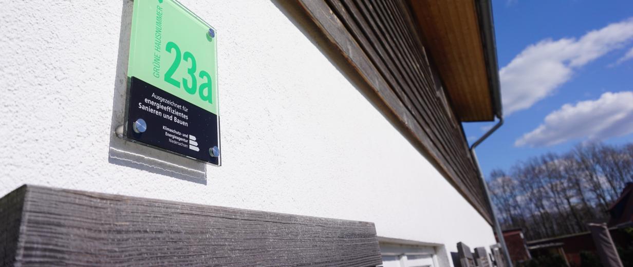 Grüne Hausnummer Grüne Hausnummer