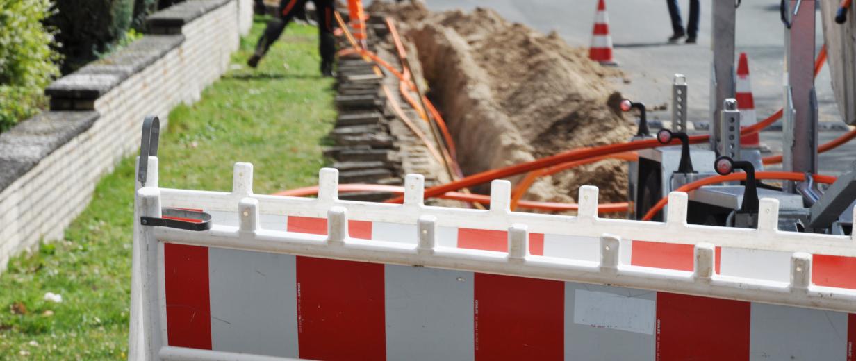 Bauarbeiten Kabelverlegung