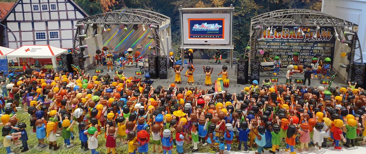 Reggae Jam Festival aus Playmobilfiguren