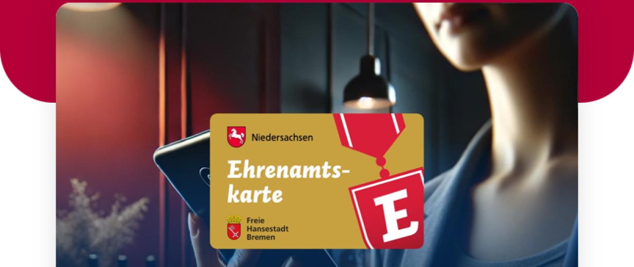 Neue App für die digitale Ehrenamtskarte Plakat Ehrenamt