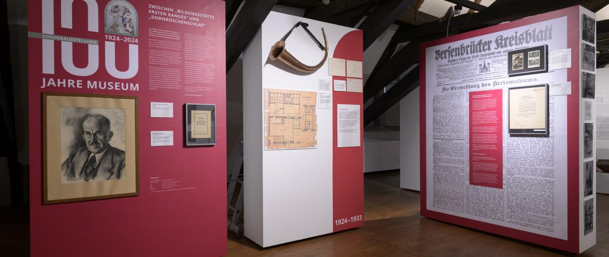 Museum im Kloster Jubiläumsausstellung Blick in eine Ausstellung