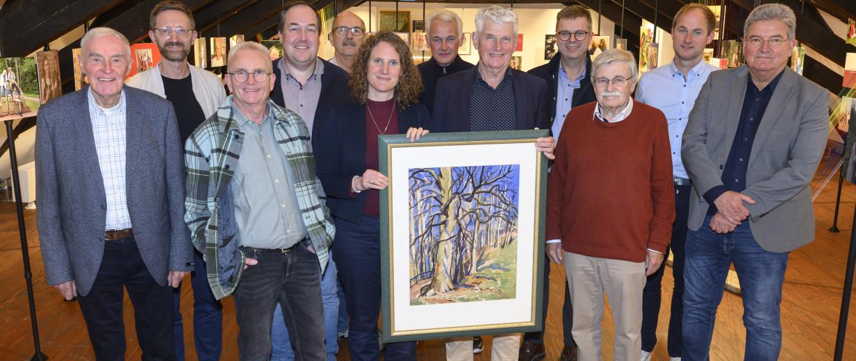 Gruppe von Personen mit Bild