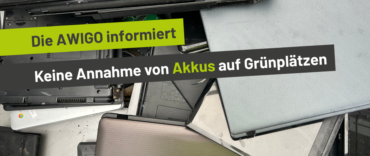 Entsorgte Elektrogeräte in einem Gittercontainer