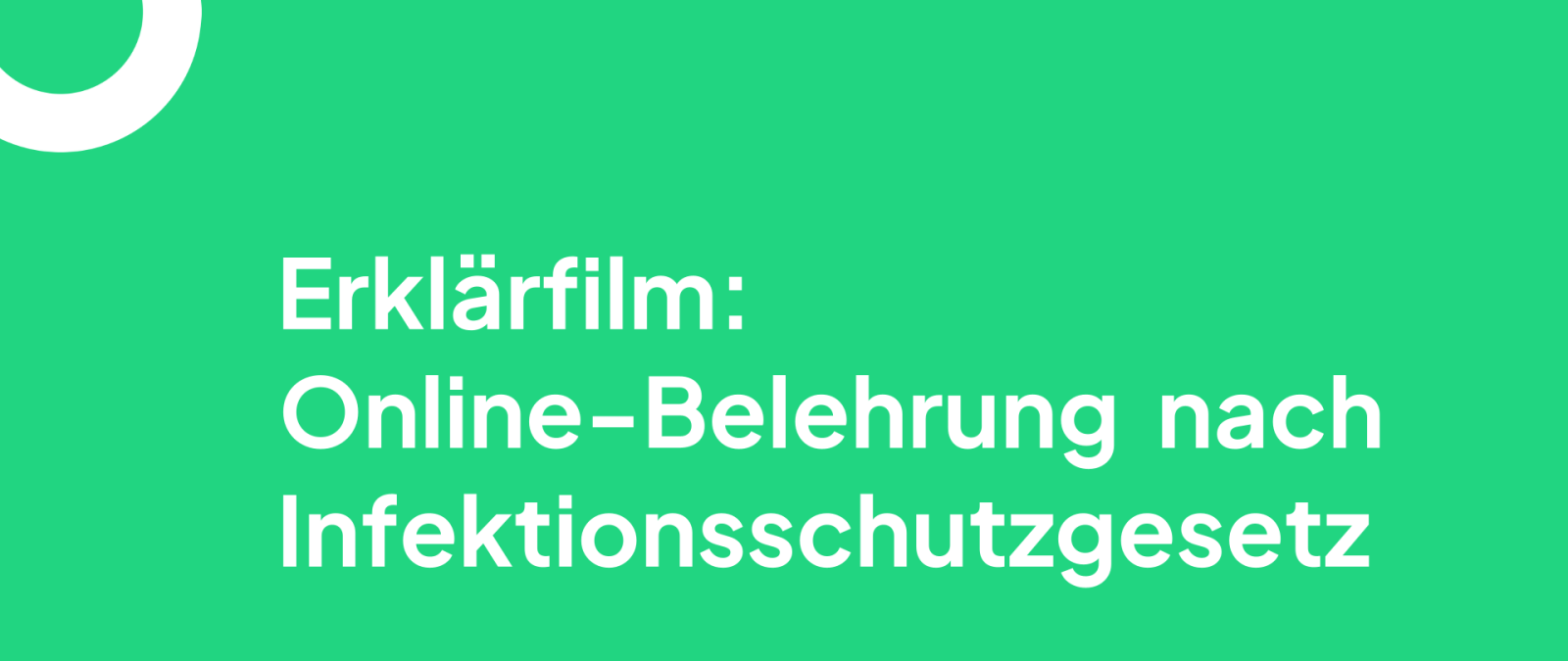 Erklärfilm Infektionsschutzgesetz
