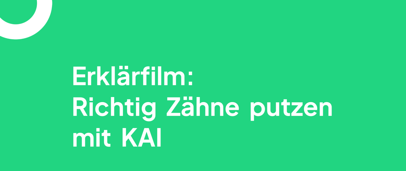 Zahnputzmethode KAI