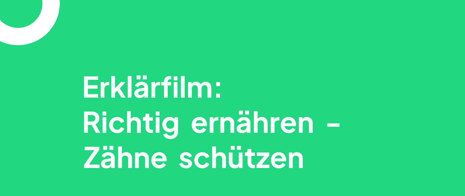 Gesunde Zähne