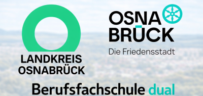 Zwei Logos und weiterer Text