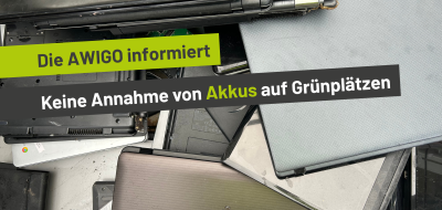 Entsorgte Elektrogeräte in einem Gittercontainer