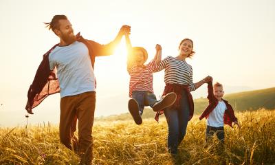 Familie mit Kindern