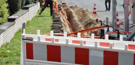 Bauarbeiten Kabelverlegung