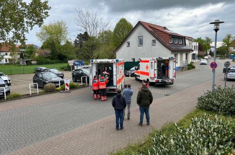 Katastrophenschutzübung an der Oberschule in Melle