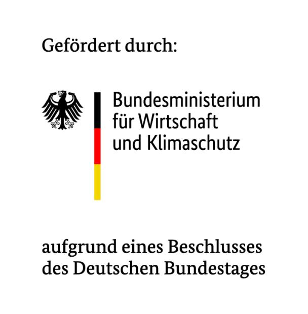Förderlogo Bundeswirtschaftsministeriums Logo des BMWi