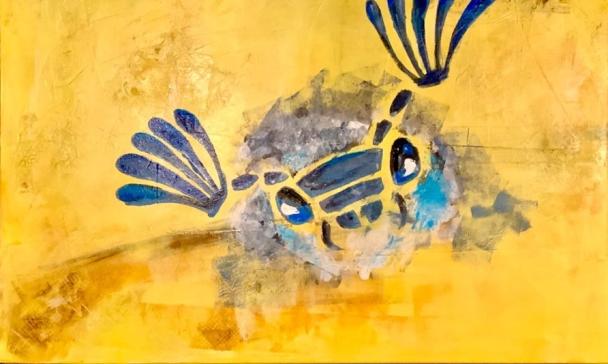 Künstlerisches Bild eines Marienkäfers