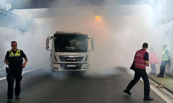 Katastrophenschutzübung 2023 im A33-Tunnel Dissen