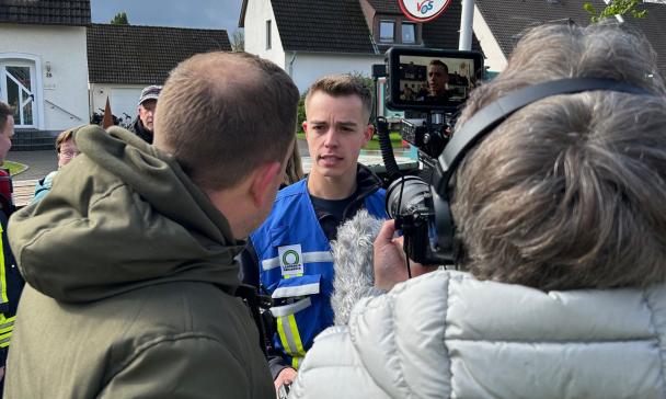 Katastrophenschutzübung an der Oberschule in Melle