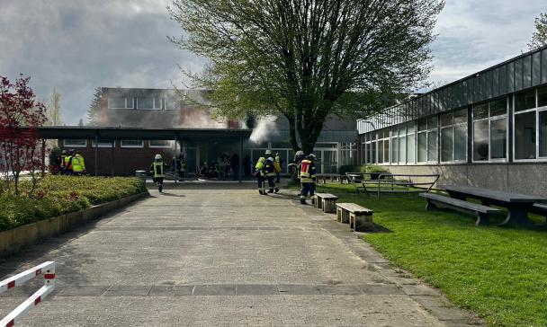 Katastrophenschutzübung an der Oberschule in Melle