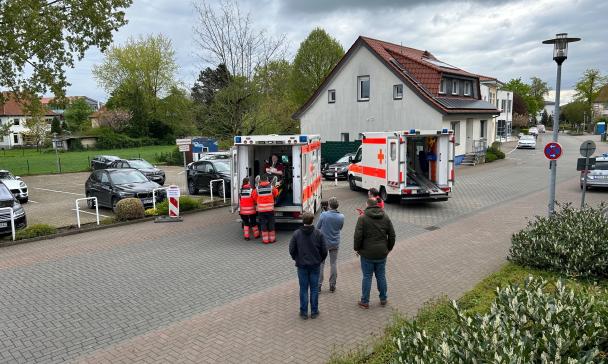 Katastrophenschutzübung an der Oberschule in Melle