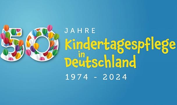 Schriftzug 50 Jahre Kindertagespflege
