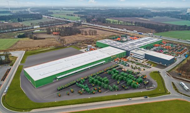 Luftbild einer Fabrik