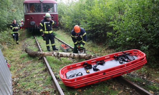 Großübung der Kreisfeuerwehr Osnabrück zwischen Bersenbrück und Ankum