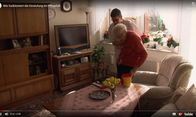 Wie funktioniert die Einstufung im Pflegefall