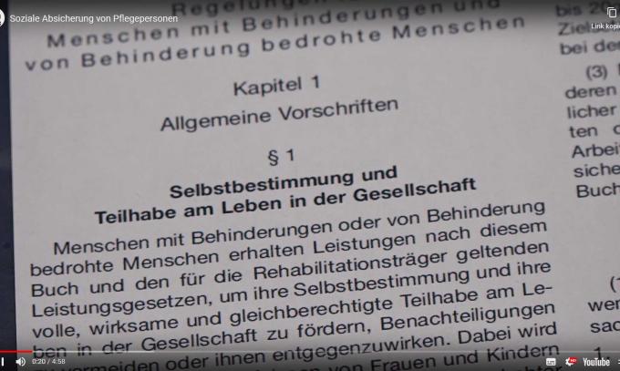 Soziale Absicherung von Pflegepersonen